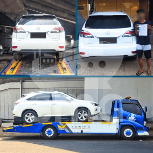 jasa pengiriman mobil via towing